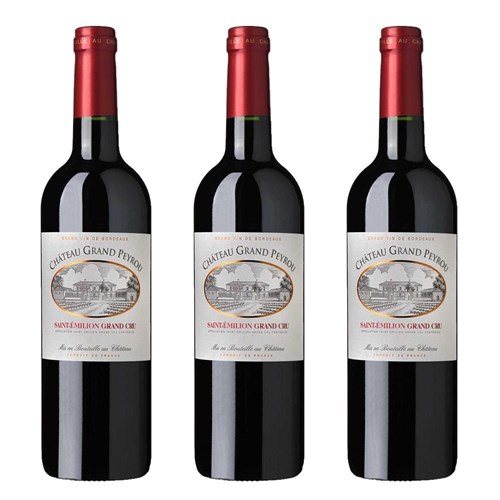 Chateau Grand Peyrou Grand Cru St Emilion 75cl Red Wine Treble Wine Set